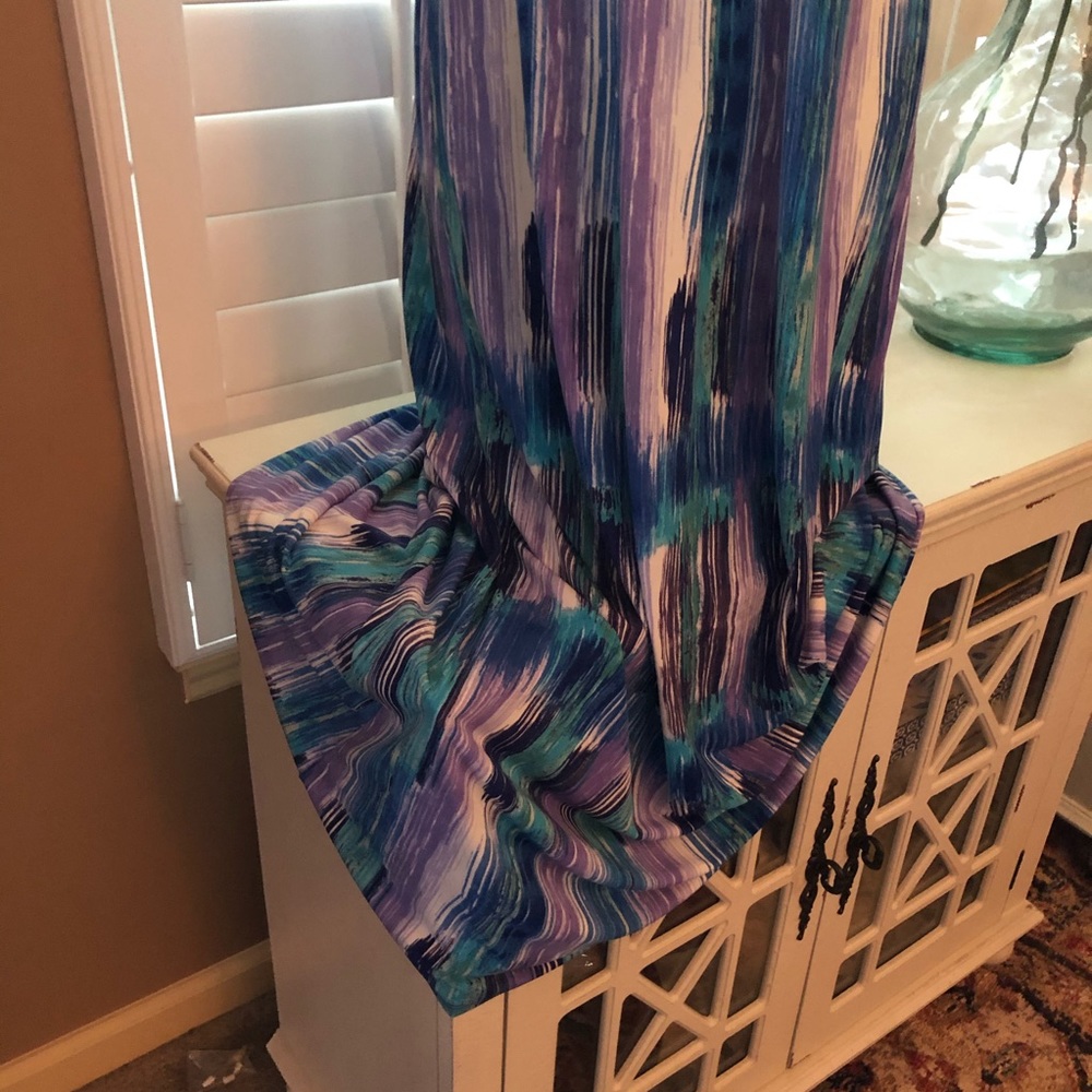 Ann Taylor Maxi Dress Multicolored Print - Picture 5 of 9